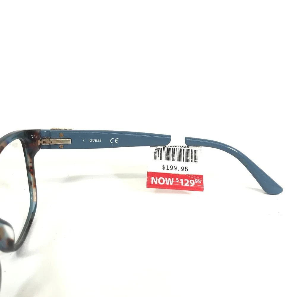 Guess Eyeglasses Frames GU2854-S 092 Blue Tortoise Square Full Rim 53-16-140